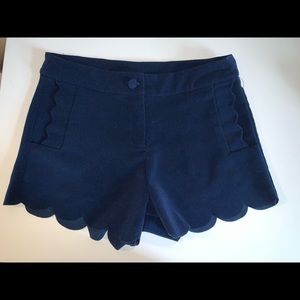 Blue Scallop Shorts